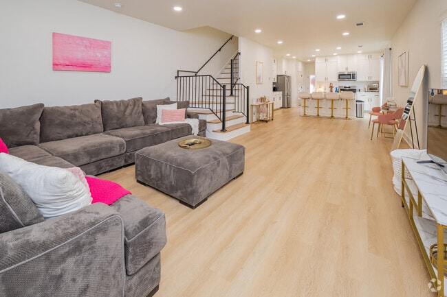 3BR, 3.5BA - 1,482SF - Living Room - The Founders