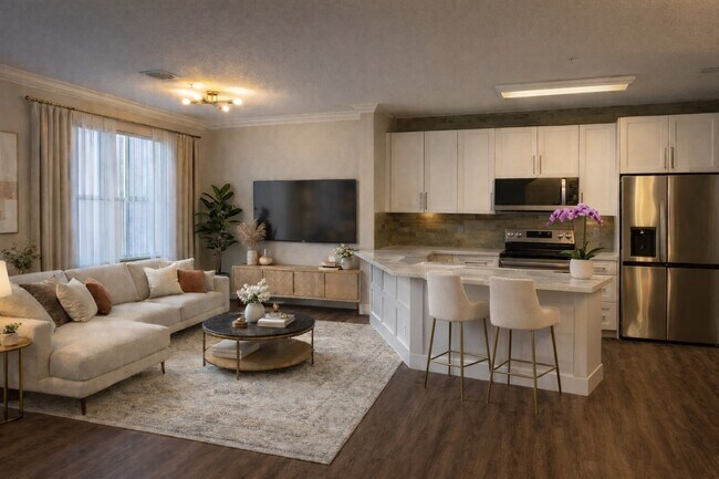 Cocina y sala de estar preparadas - 4602 SW 160th Ave