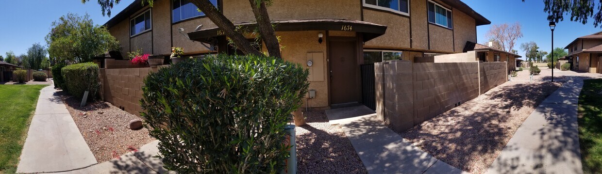 Front Door and sidewalk - 1674 W Village Way