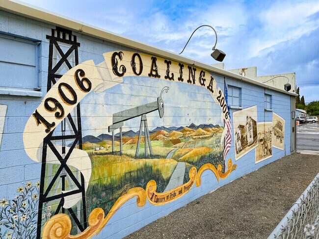 Mural at R.C. Baker Memorial Museum in downtown Coalinga.