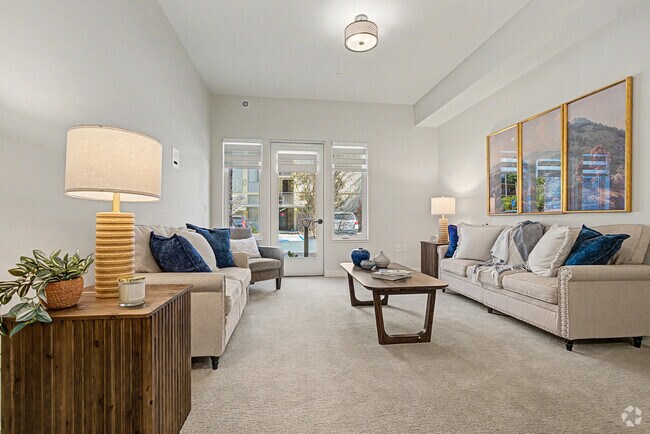 2 habitaciones, 1 baño - 1122 pies cuadrados - Sala de estar - Coastal Senior Residences at The Park Lane