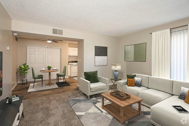 Living room - California Center Apartments