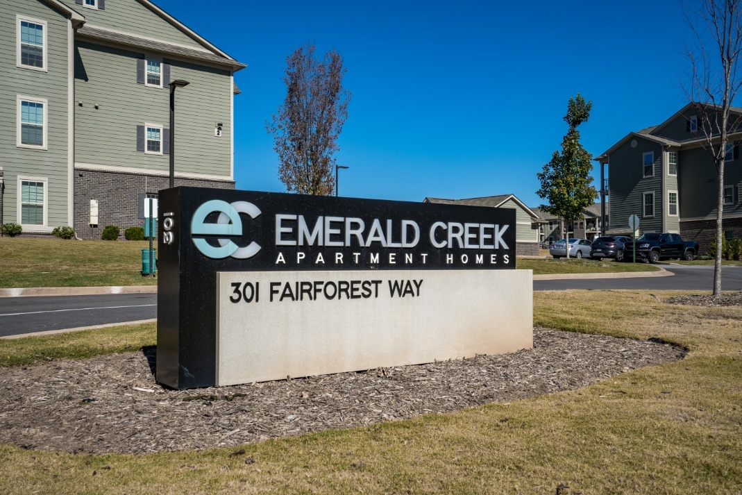 Emerald Creek Entrance Sign - Emerald Creek Apartments