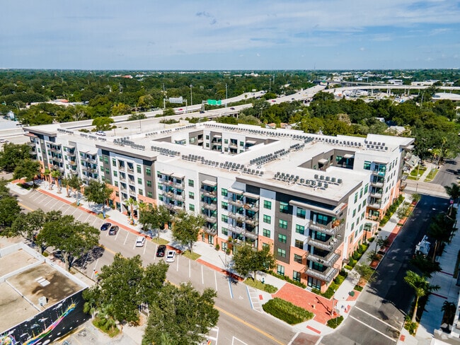 Aerial - 1701 Central Apartments