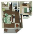 1 Bed 1 Bath 595