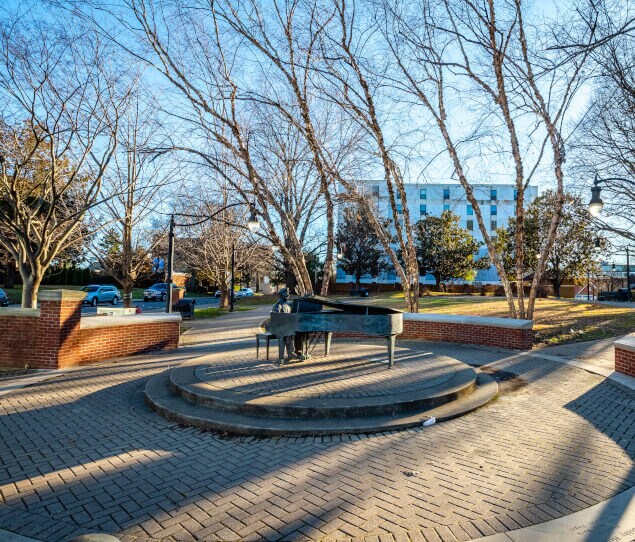 The Music Row neighborhood has several scenic views, like this one.