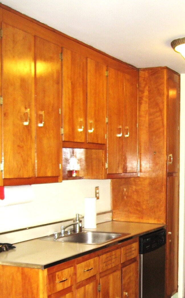 Full kitchen with stainless steel appliances including dishwasher and pantry - 410 E 6th St