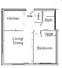 1HAB/1BA - Southridge House