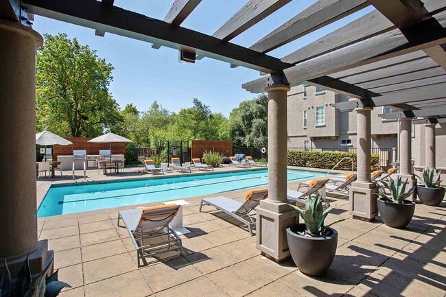 Relaxing pool side at Renaissance Apartment Homes. - Renaissance Apartment Homes