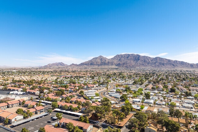 Locals can see the nearby mountain views that East Las Vegas has to offer.