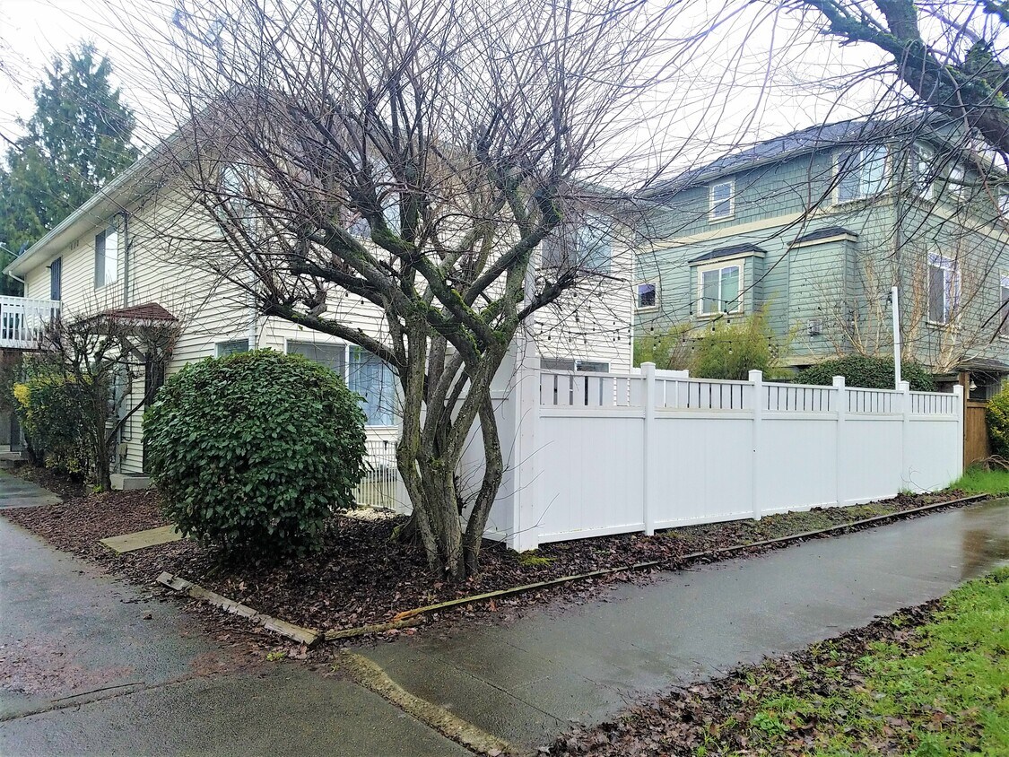 Fenced front yard - 169 18th Ave