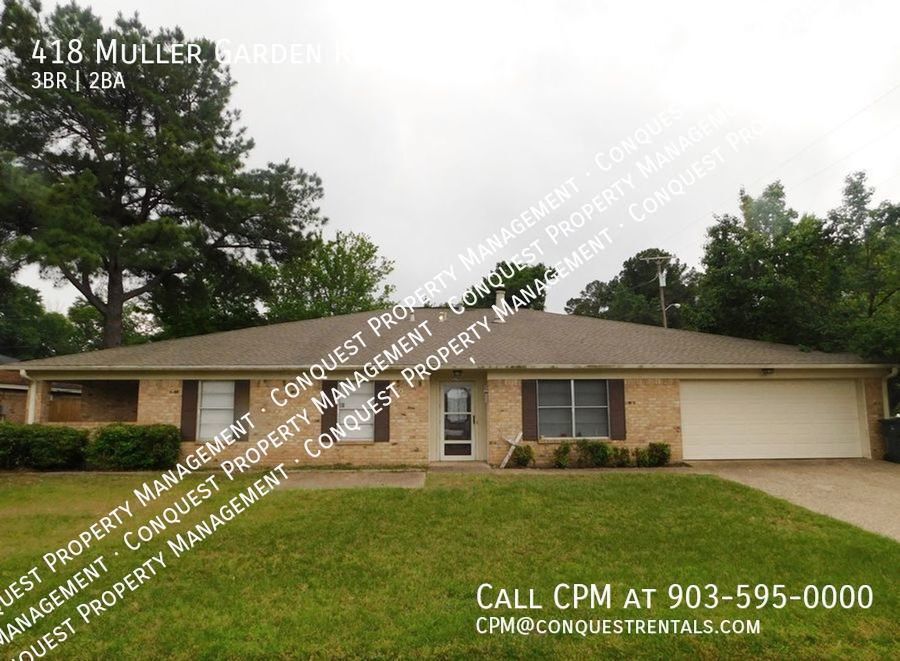 418 Muller Garden Rd, Tyler, TX 75703 House Rental in Tyler, TX