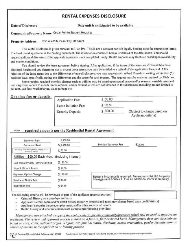 Interior Photo - Cedar Pointe Student Housing