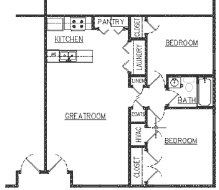 2BR/1BA - Wood Glen Apartments