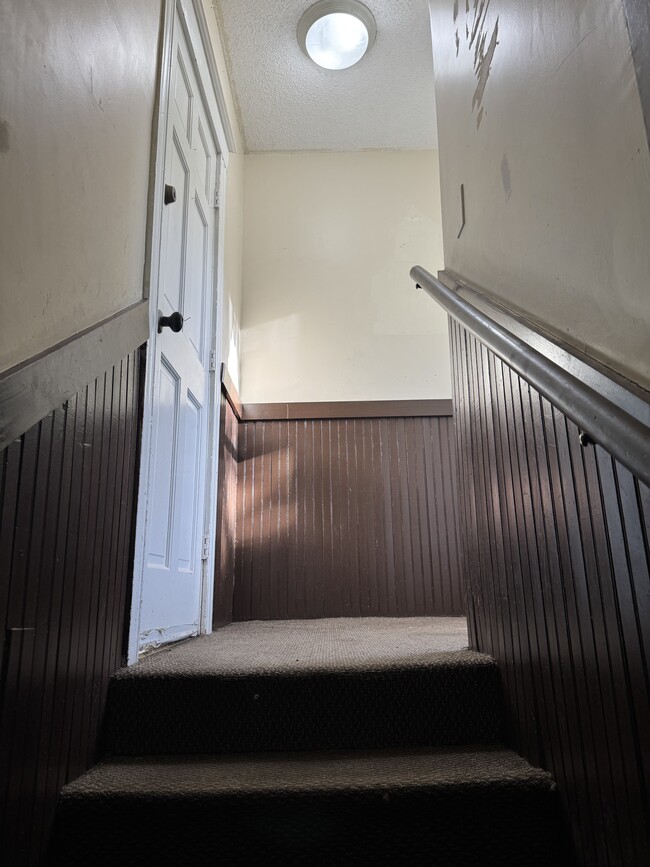 Driveway side entrance stairs - 128 Pleasant St