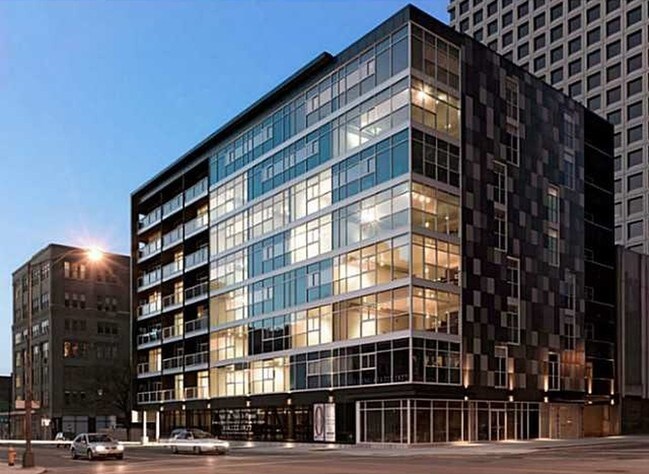 The Building at Night - 100 E Gay St