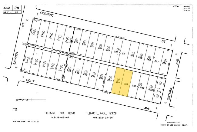 Plat Map - 1960 South Holt Avenue