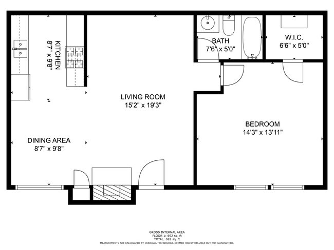 Unit 4 Floorplan - 13043 Davenport St
