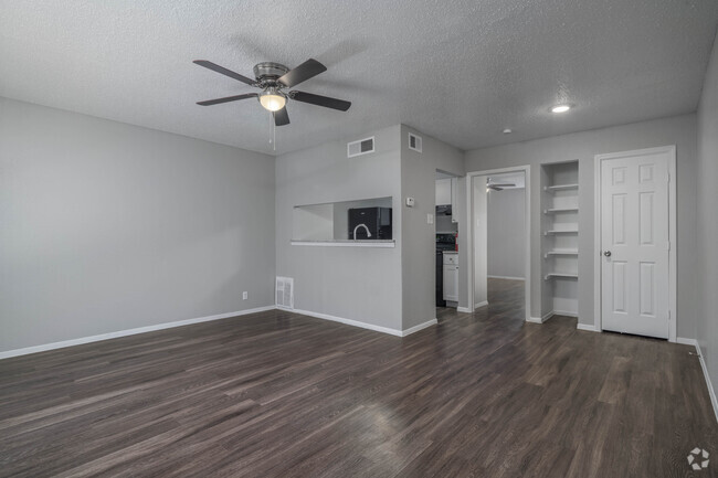 1BR, 1BA - 578SF Living Room - Calypso Apartments