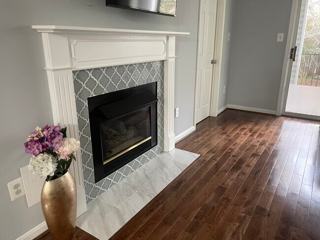 Fireplace-living room - 10024 Vanderbilt Cir