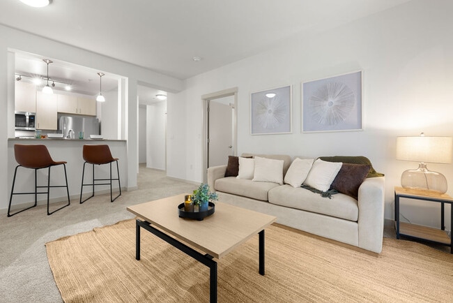 A4 716 SF 1x1 w/Den (Living Room) - Bella On Broadway