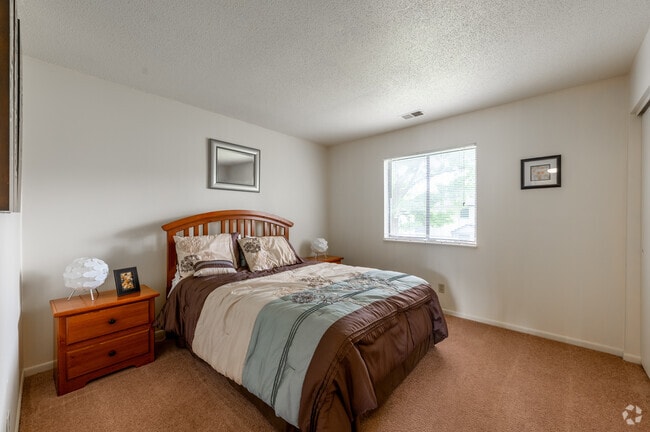 Model - 2BR, 1BA - 900SF - Second Bedroom - Broad Ripple Trails
