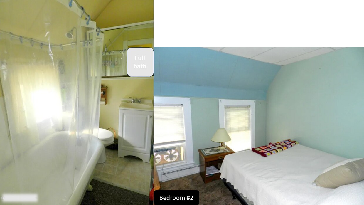 tub bathroom and second bedroom - 1102 Pettibone St