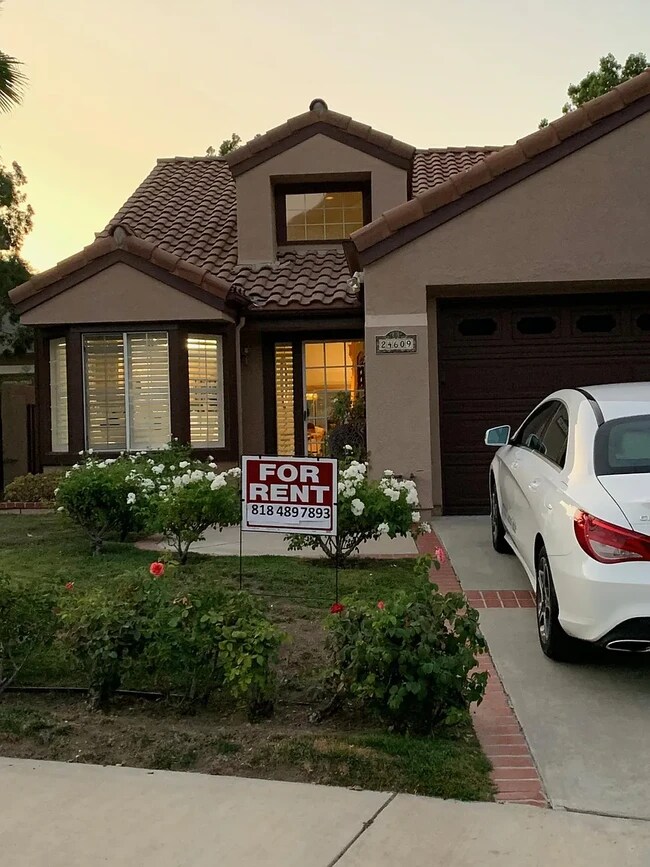 Front of the house with 2 car garage - 24609 Calle Ardilla