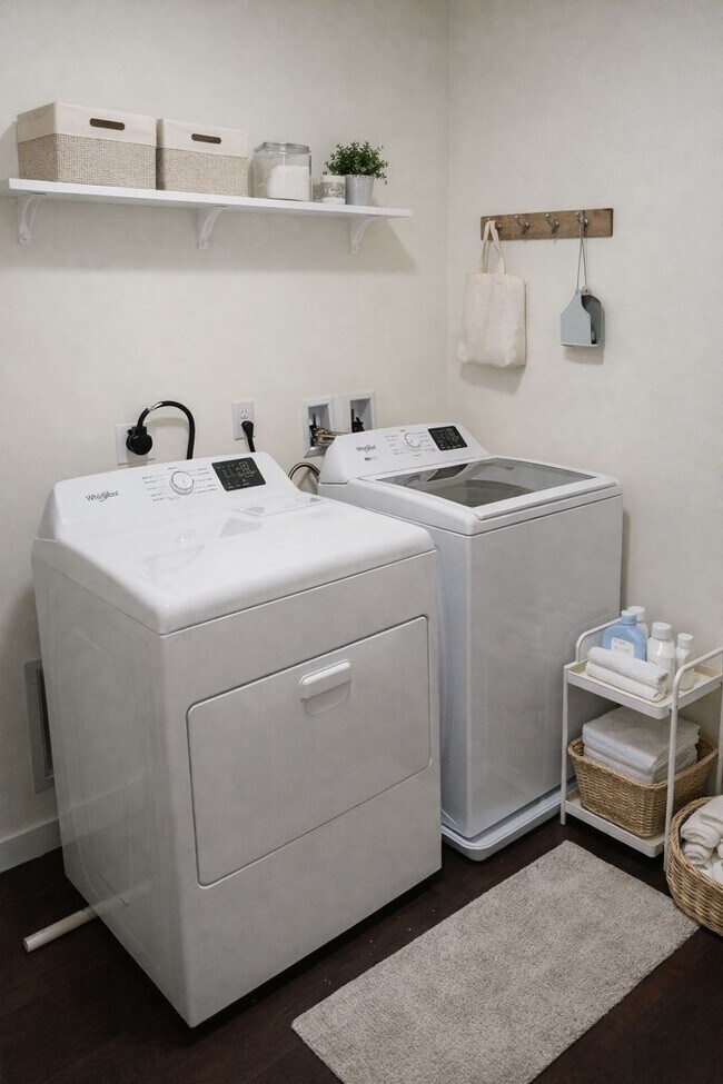 In Unit Laundry Room With Washer & Dryer - The Pinnacle at Swiftwater