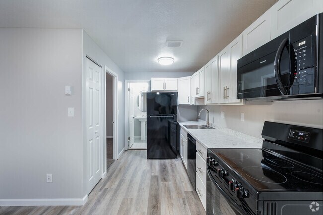 1 habitación, 1 baño, 512 pies cuadrados, cocina - Jordan Court Apartments