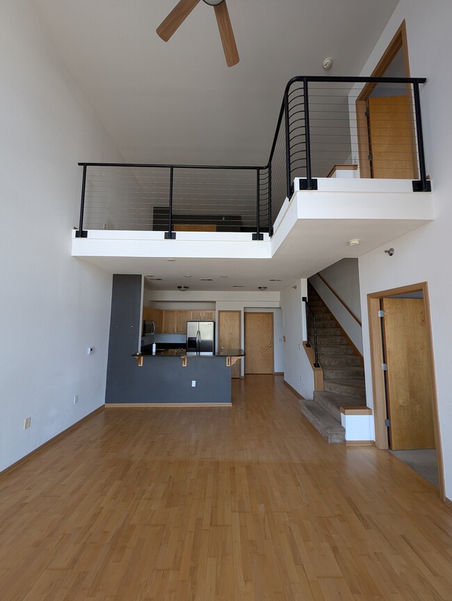 View of loft from living room area - 2121 S Kinnickinnic Ave