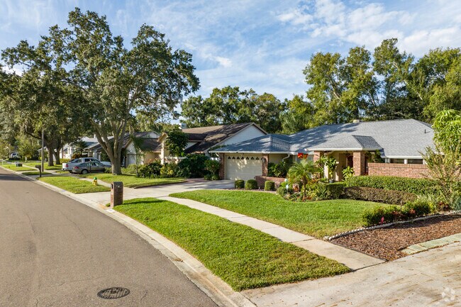 Many of the subdivisions in Lutz feature well kept lawns and sidewalks.