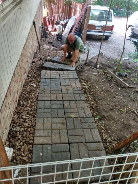 new stone work walkways - 2210 Xanthus Ln N