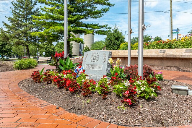 Enjoy a brisk morning walk at Veterans Park.