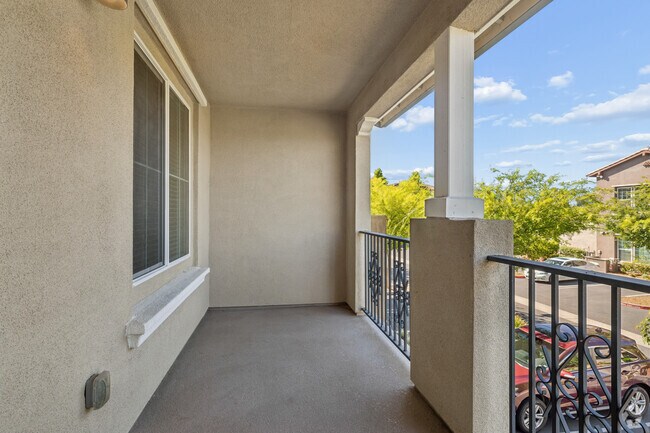 2BR, 2.5BA 1,317SF - Balcony - Campus Oaks Apartments