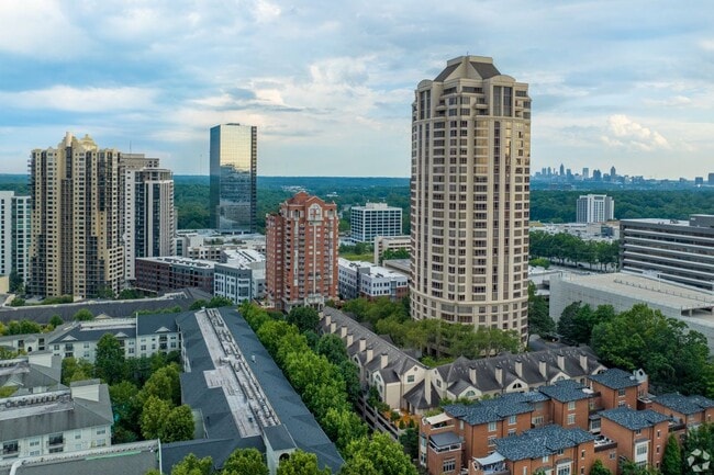 Buckhead is filled with high-rise condos and townhomes.