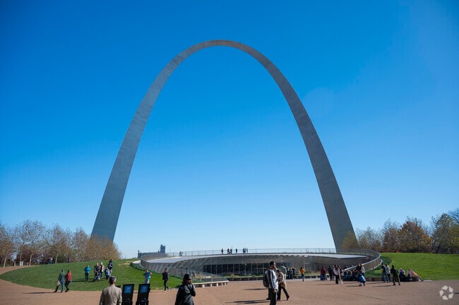 The Gateway Arch in St. Louis stands 630 feet tall and is the world's largest arch.