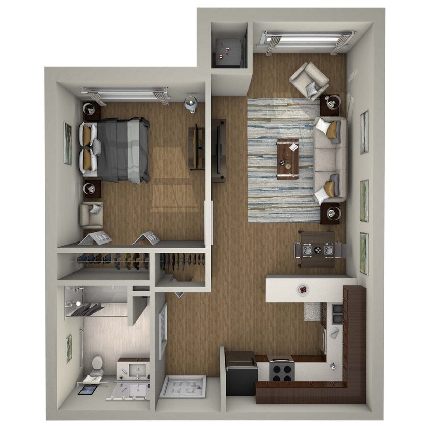 1 Bedroom - Addison Horizon