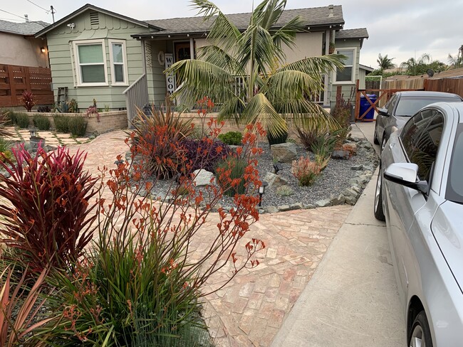 Front of house - inside gate - 619 Stork St