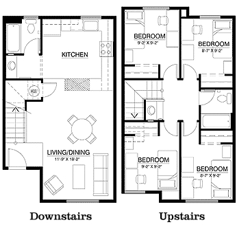 Townhouse - Campus Corner Apartments