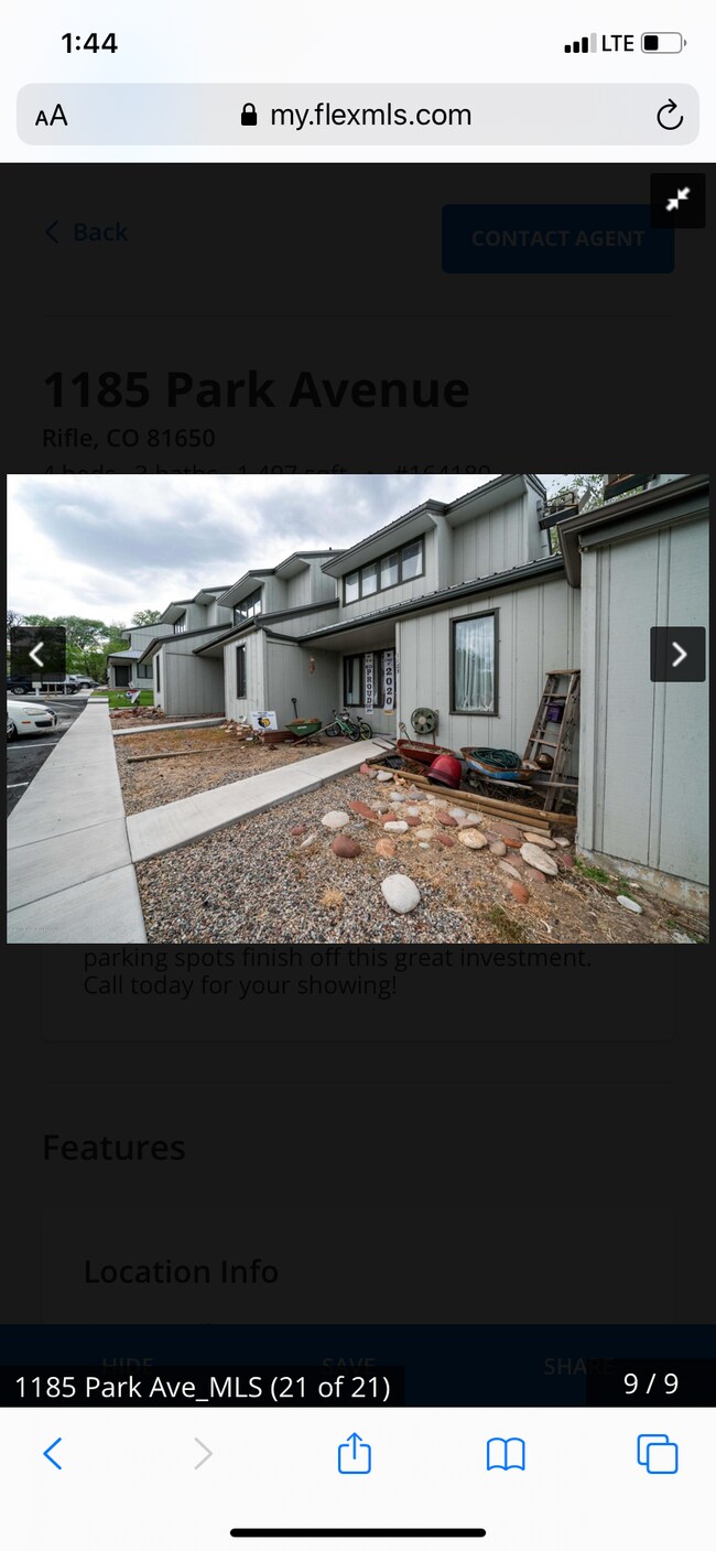 1185 Park Ave, Rifle, CO 81650 Townhome Rentals in Rifle CO