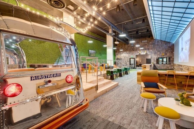 Resident lounge with Airstream bar - Leeward