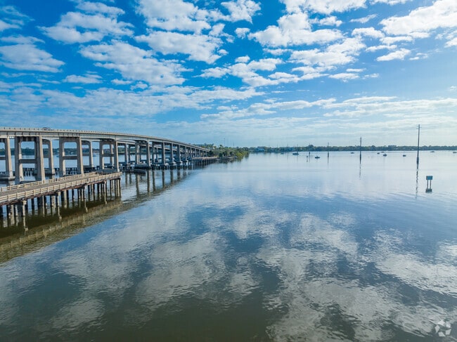 The Hubert Humphrey Bridge brings people into Cocoa.
