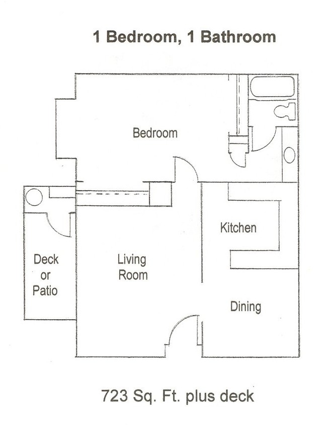 1HAB/1BA - College Court Apartments