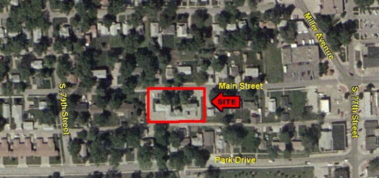 Aerial - Main Street Apartments
