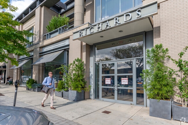 Richards is a luxury menswear store on Greenwich Ave in Downtown Greenwich.