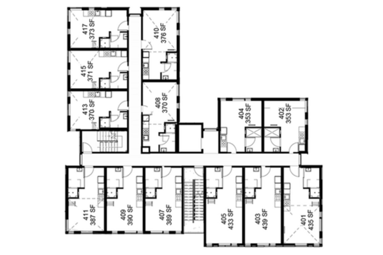 Plano de planta - The Thomas Street Lofts