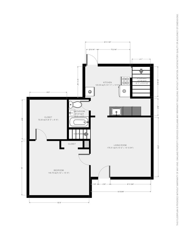 Floorplan, First Floor - 539 W Doty St