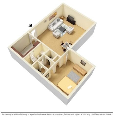 Crystal Tower – 1 Bed 1 Bath Junior