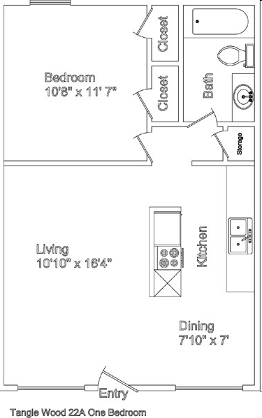 1BR/1BA - Bishop's Landing